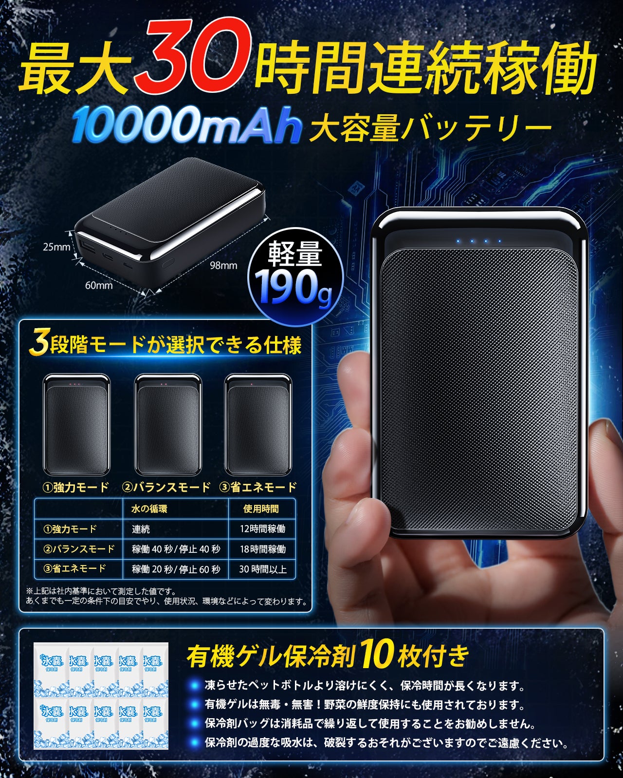 2025|水冷ベスト 体感温度-20度