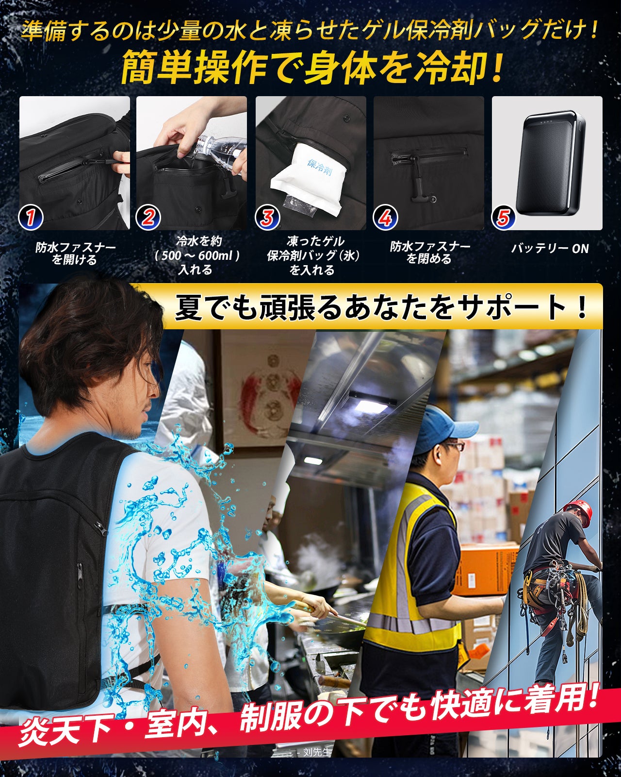 2025|水冷ベスト 体感温度-20度