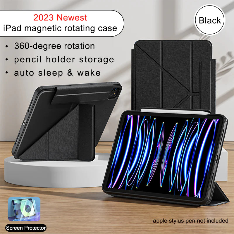 iPad ケース マグネットス吸着式 折りたたみ