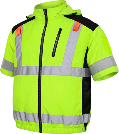 空調冷風服【ハイバックファン、ポリエステル100%、12カラー、S~7L】