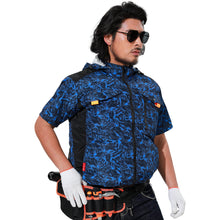 空調服|服のみ【フード付き半袖、5カラー、S~7L】