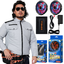 32V|空調服セット【長袖、綿100%、9カラー、S~7L】