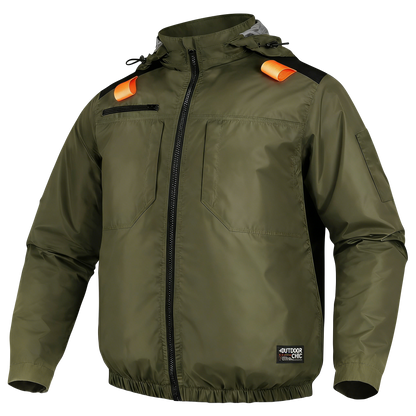 空調冷風服【ハイバックファン、ポリエステル100%、12カラー、S~7L】