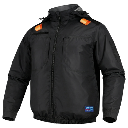 空調冷風服【ハイバックファン、ポリエステル100%、12カラー、S~7L】