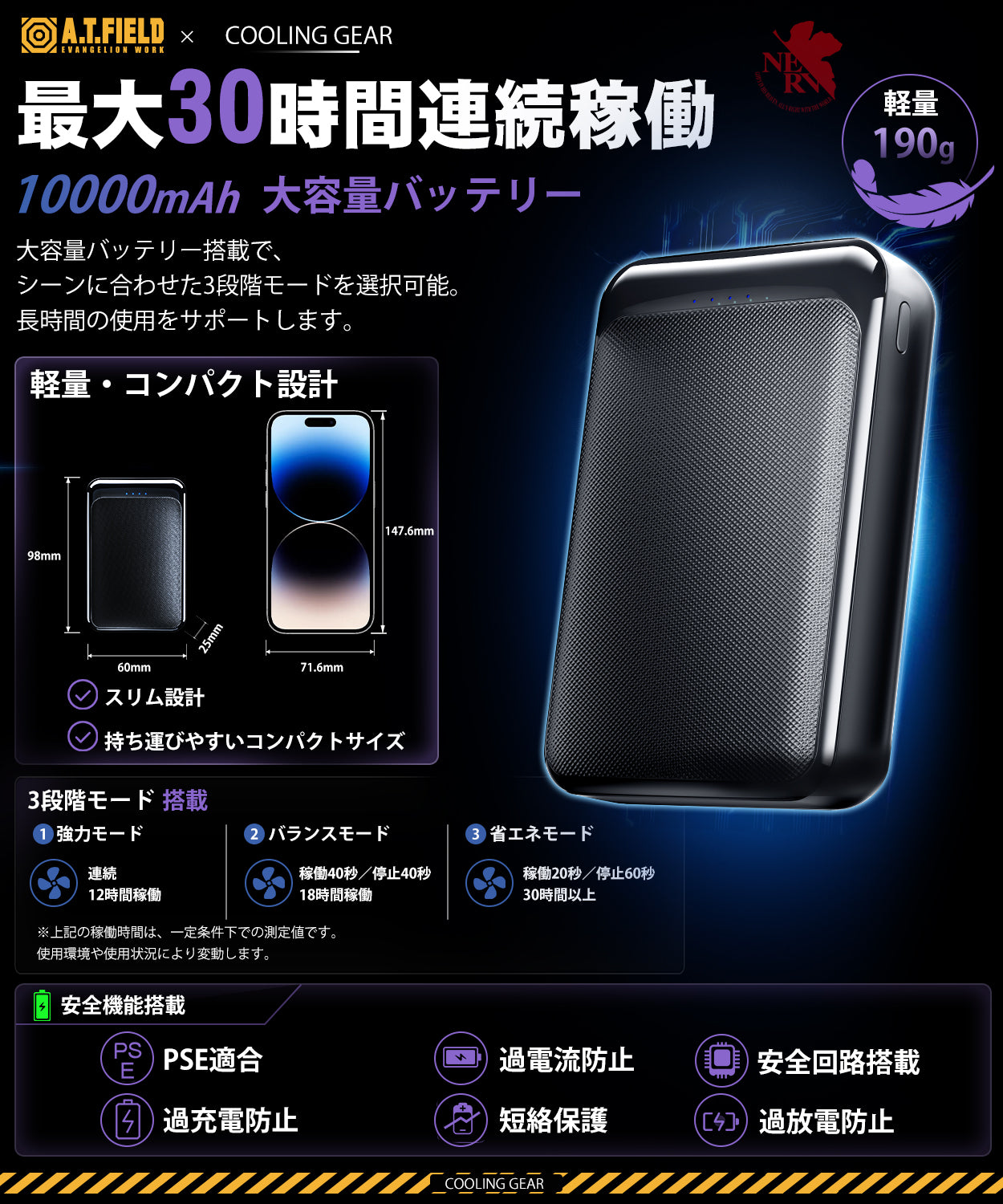 【A.T.FIELD コラボ】水冷ベスト
