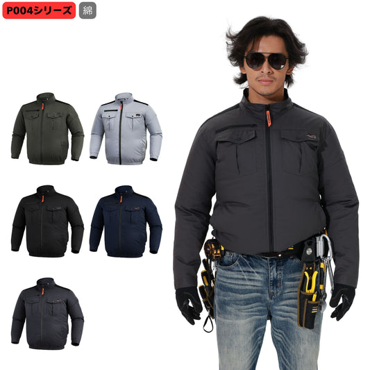 空調冷風服【長袖、綿100％、5カラー、S~7L】