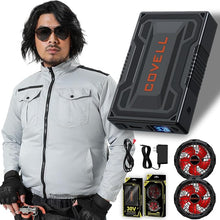 [COVELL] 2024 New Release 30V Ultra High Output Strongest Air Conditioning Cold Air Clothes [Long Sleeves, 4 Colors] 