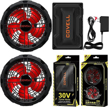 [COVELL]2024 New Release 30V Ultra High Output Strongest Air Conditioning Cold Air Clothes [Fan Battery Set] 