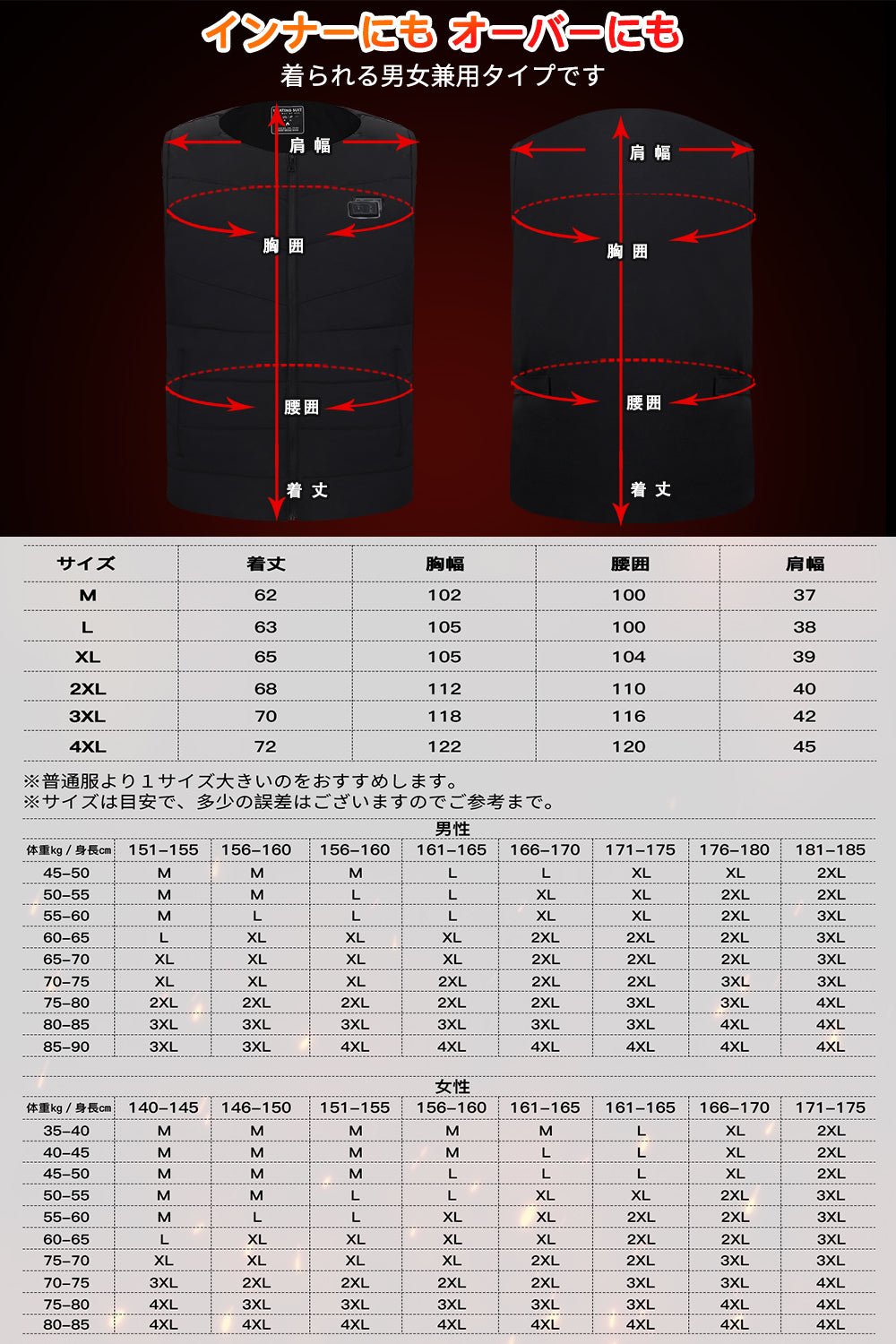 在庫処分SALE】[COVELL 電熱ベスト ヒーターベスト 【遠赤外線発熱技術